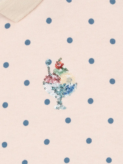 Koszulka polo z długim rękawem Spotty GOTS Konges Slojd BEBE Concept 