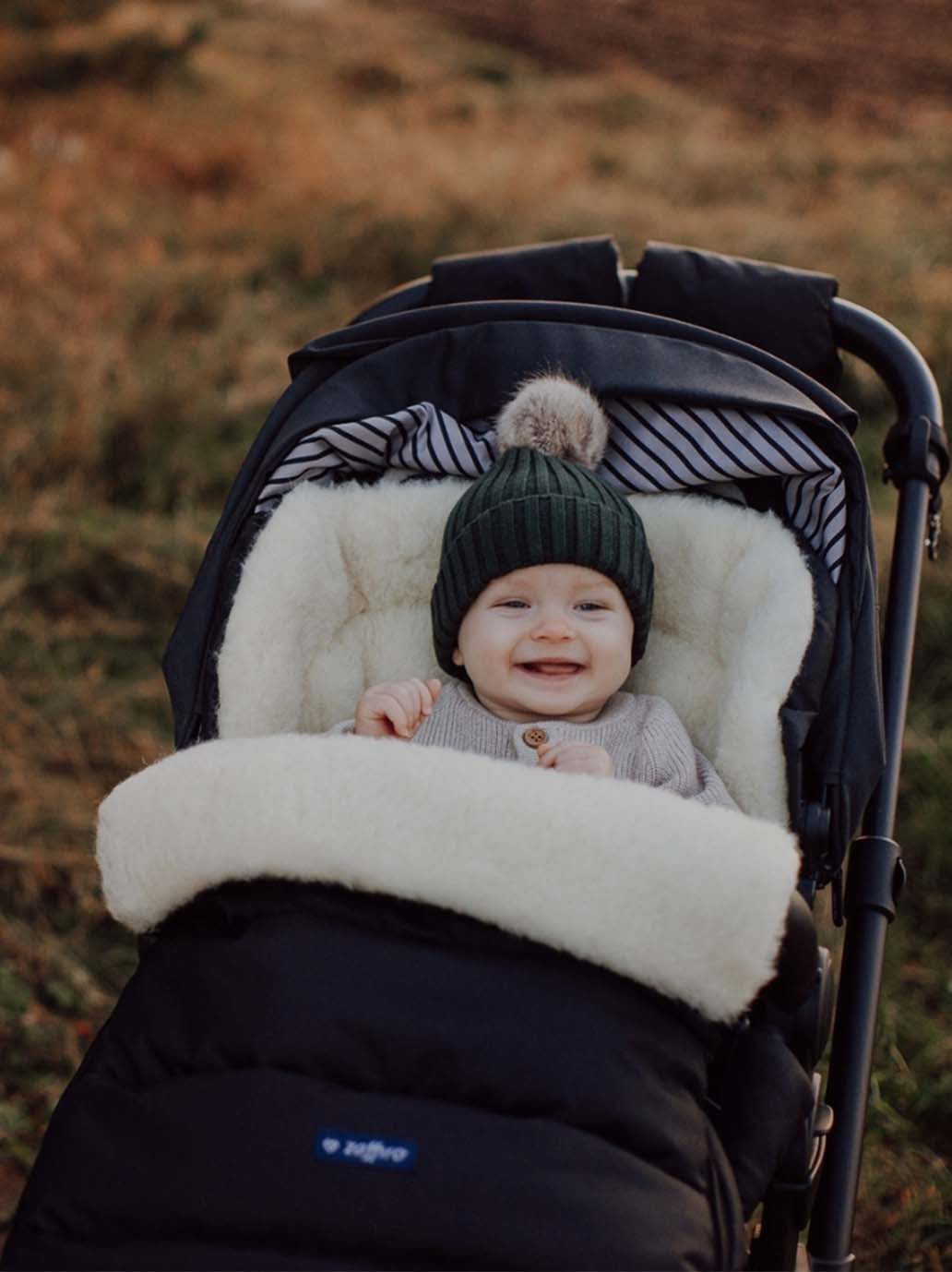 Powiększany śpiworek z wełną do wózka iGrow Aspen Zaffiro BÉBÉ Concept