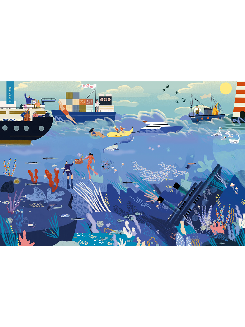 Rok nad morzem Wydawnictwo Nasza Ksiegarnia BÉBÉ Concept