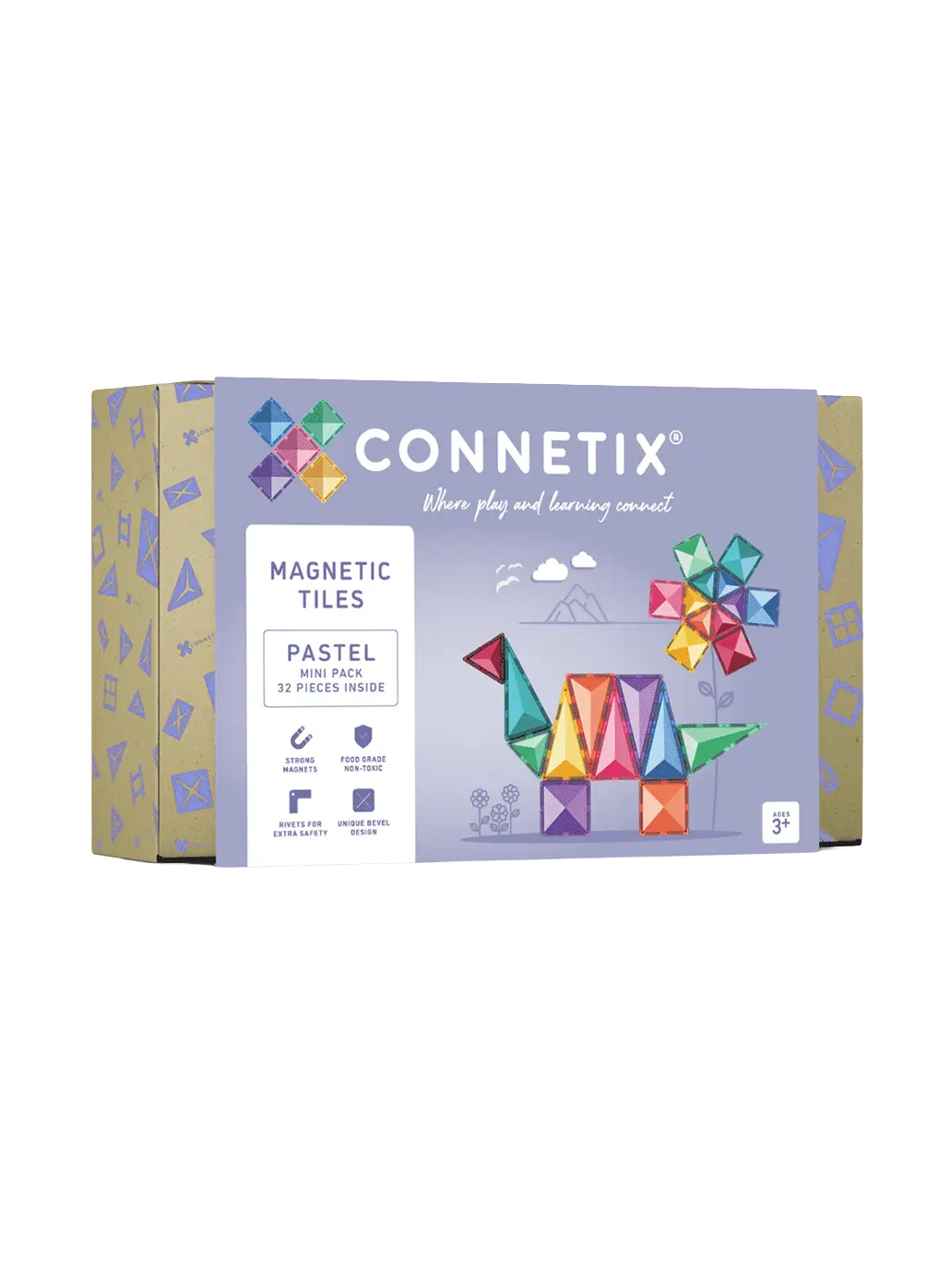 Klocki magnetyczne Pastel Mini Pack Connetix BÉBÉ Concept 