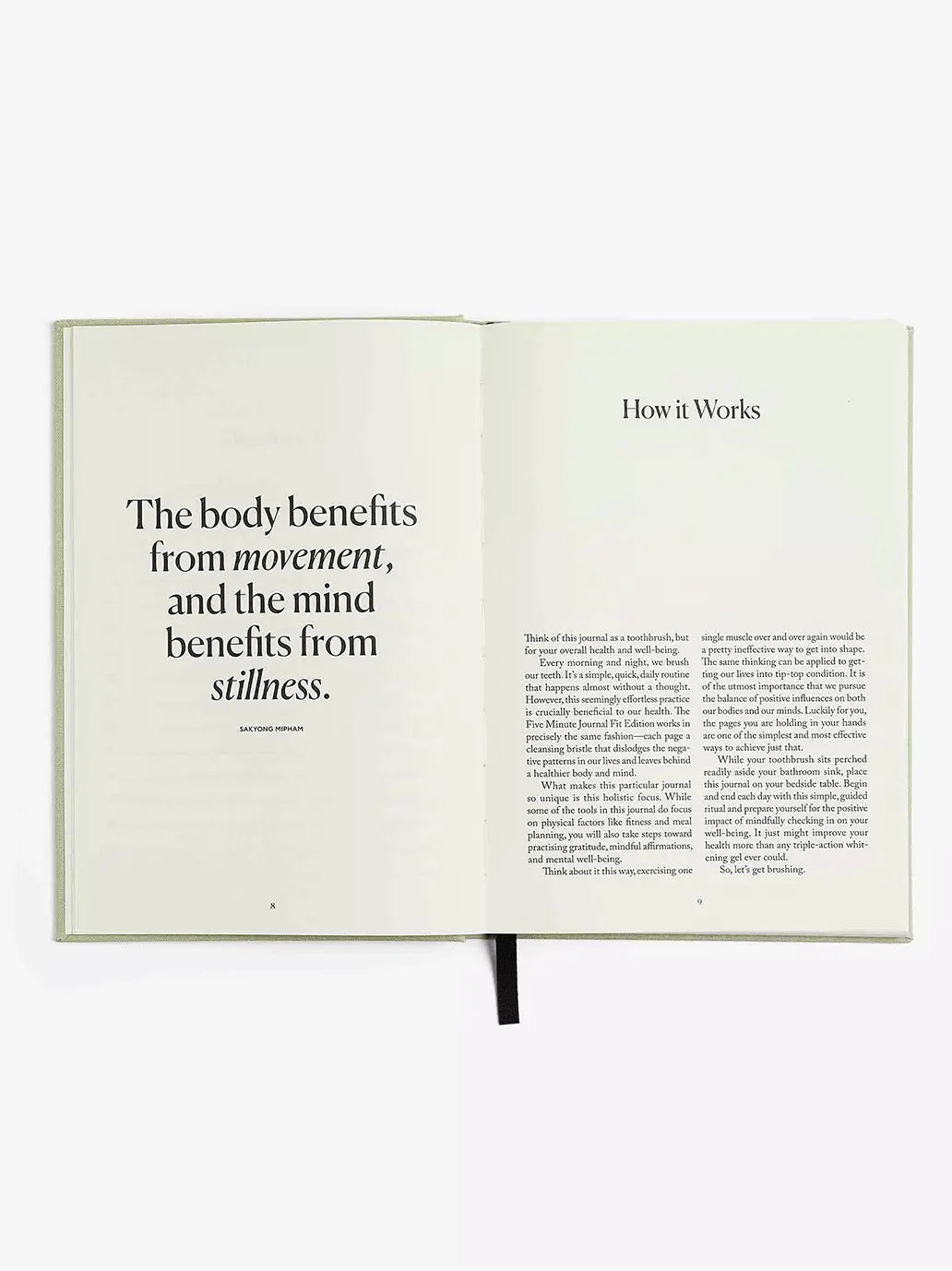 Notatnik The Five Minute Journal Fit Edition Intelligent Change BEBE Concept 
