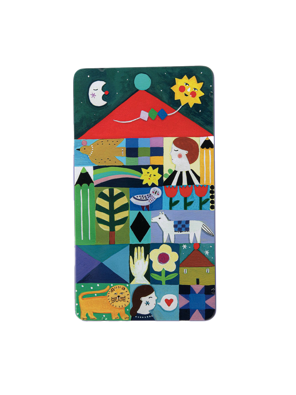 Zestaw 12 kredek w blaszanym pudełku Moulin Roty BÉBÉ Concept 