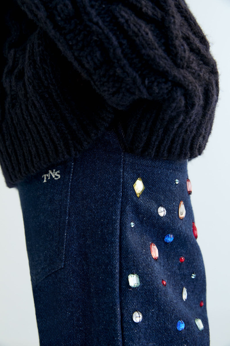 Jeansy zdobione kryształkami Mia Pant The New Society BÉBÉ Concept 