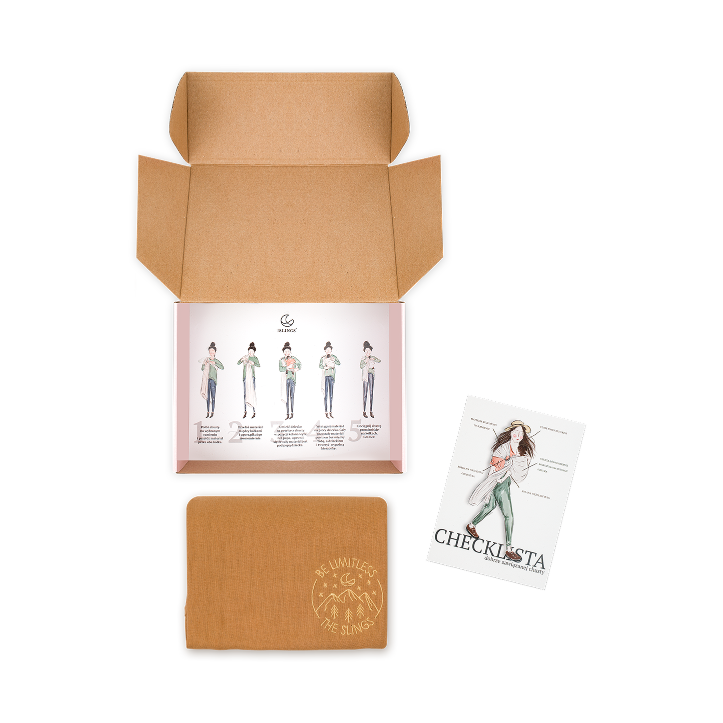 Lniana chusta kółkowa The Slings BÉBÉ Concept 