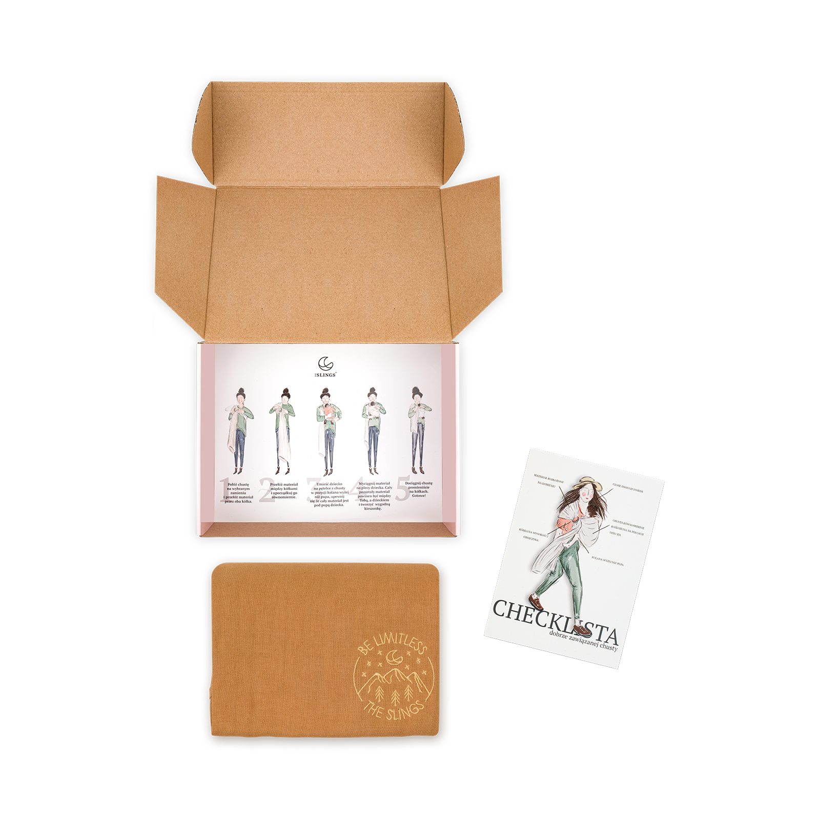 Lniana chusta kółkowa The Slings BÉBÉ Concept 