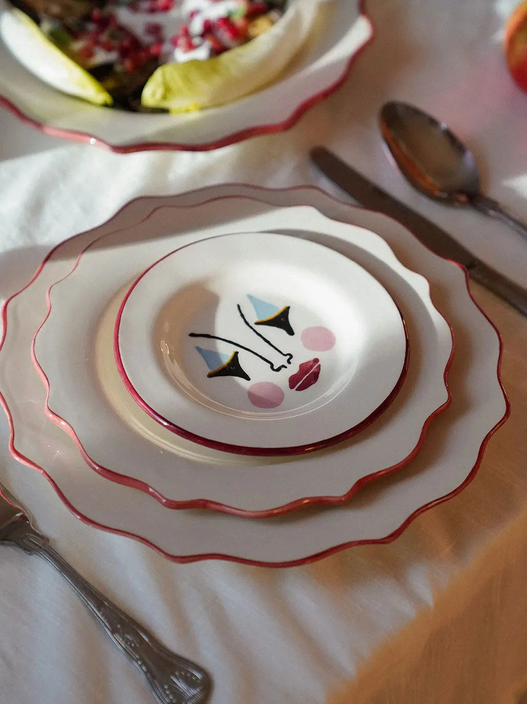 Talerz Pierrot Dessert Plate Anna + Nina BÉBÉ Concept 