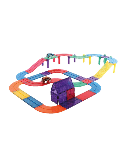 Klocki magnetyczne Race Track Cleverclixx BÉBÉ Concept 