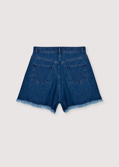 TNS Denim Woman Short Indigo Denim The New Society BEBE Concept 