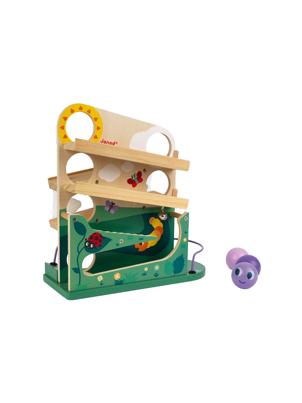 Drewniany kulodrom Gąsienica Janod BÉBÉ Concept 