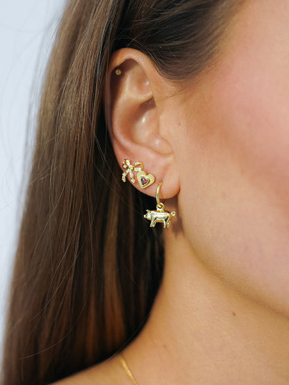 Kolczyk Single Piglet Ring Earring Anna + Nina BÉBÉ Concept 