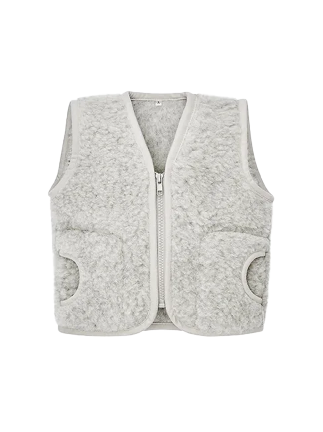 Wełniana kamizelka z podszewką GREY