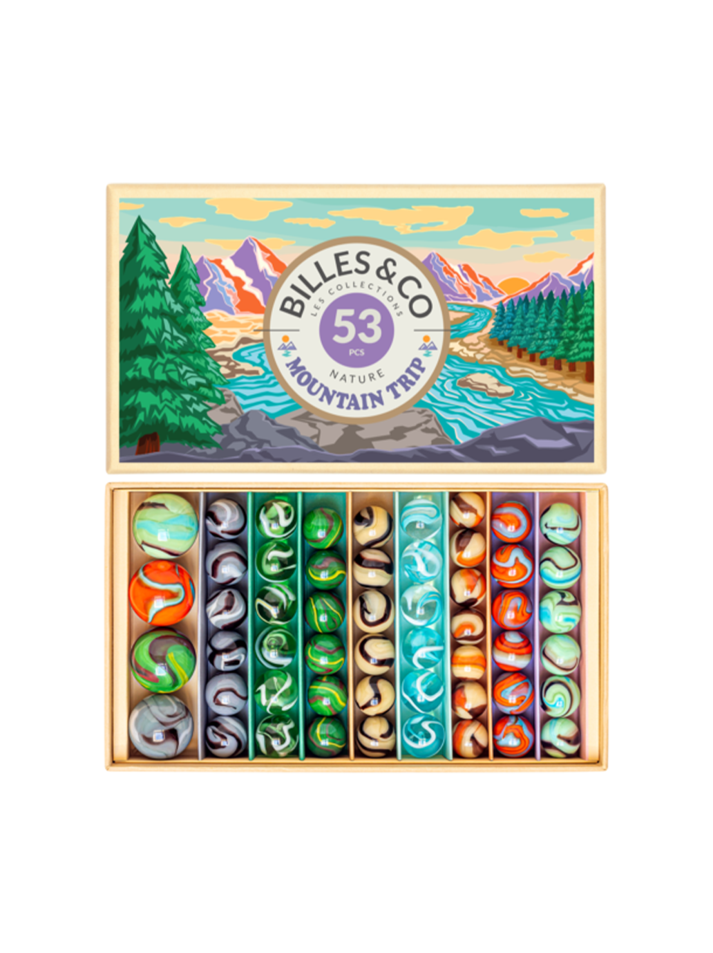 Szklane kulki Box Billes & Co BÉBÉ Concept 