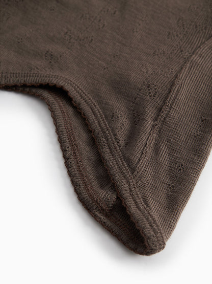 Kominiarka niemowlęca merino Balaclava Pointelle MarMar Copenhagen BÉBÉ Concept 