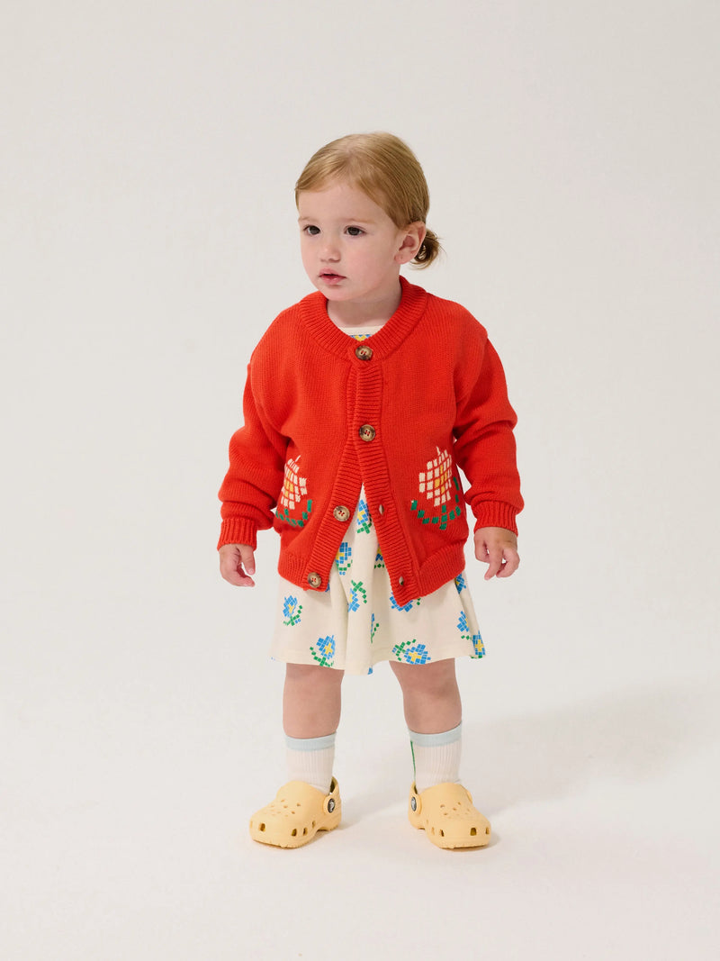 Sweter Pixel Daisy cardigan Bobo Choses BEBE Concept 