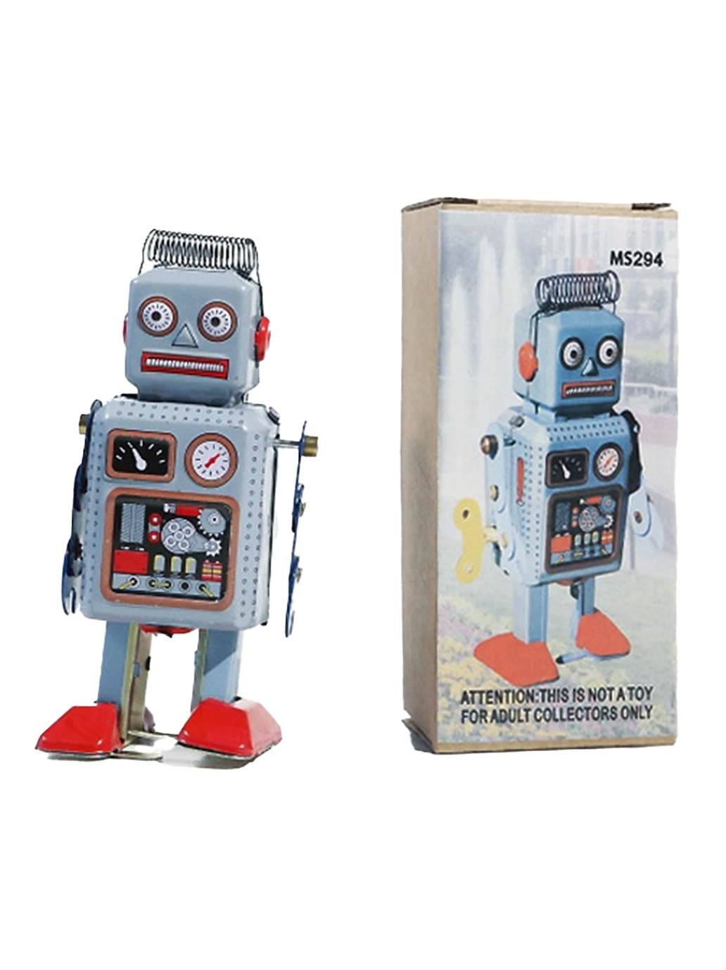 Blaszana retro zabawka Robot Die Blechfabrik BÉBÉ Concept 