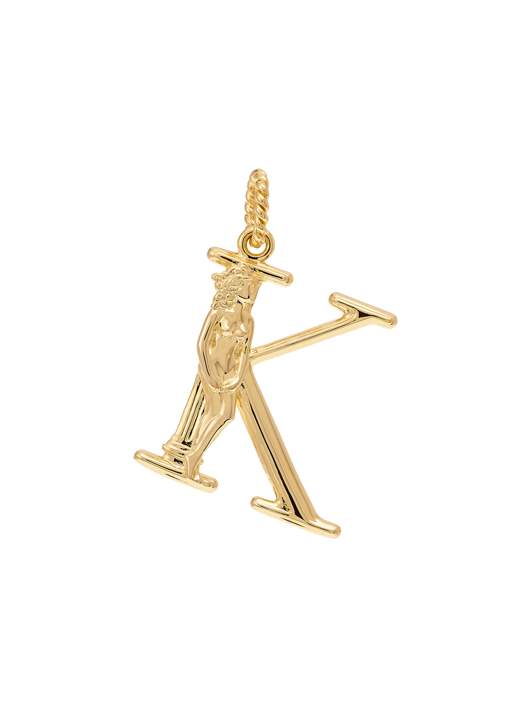 Pozłacana zawieszka Initial Muse Necklace Charm K