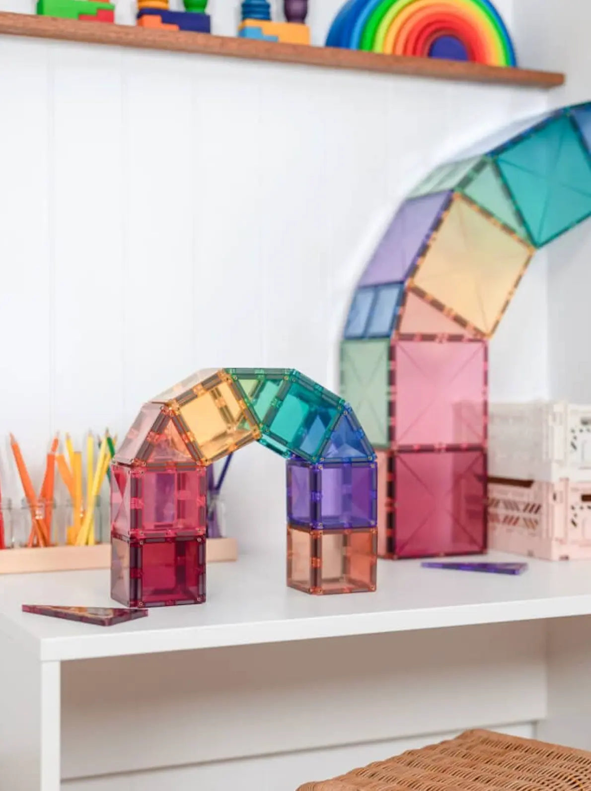 Klocki magnetyczne Pastel Starter Pack Connetix BÉBÉ Concept 