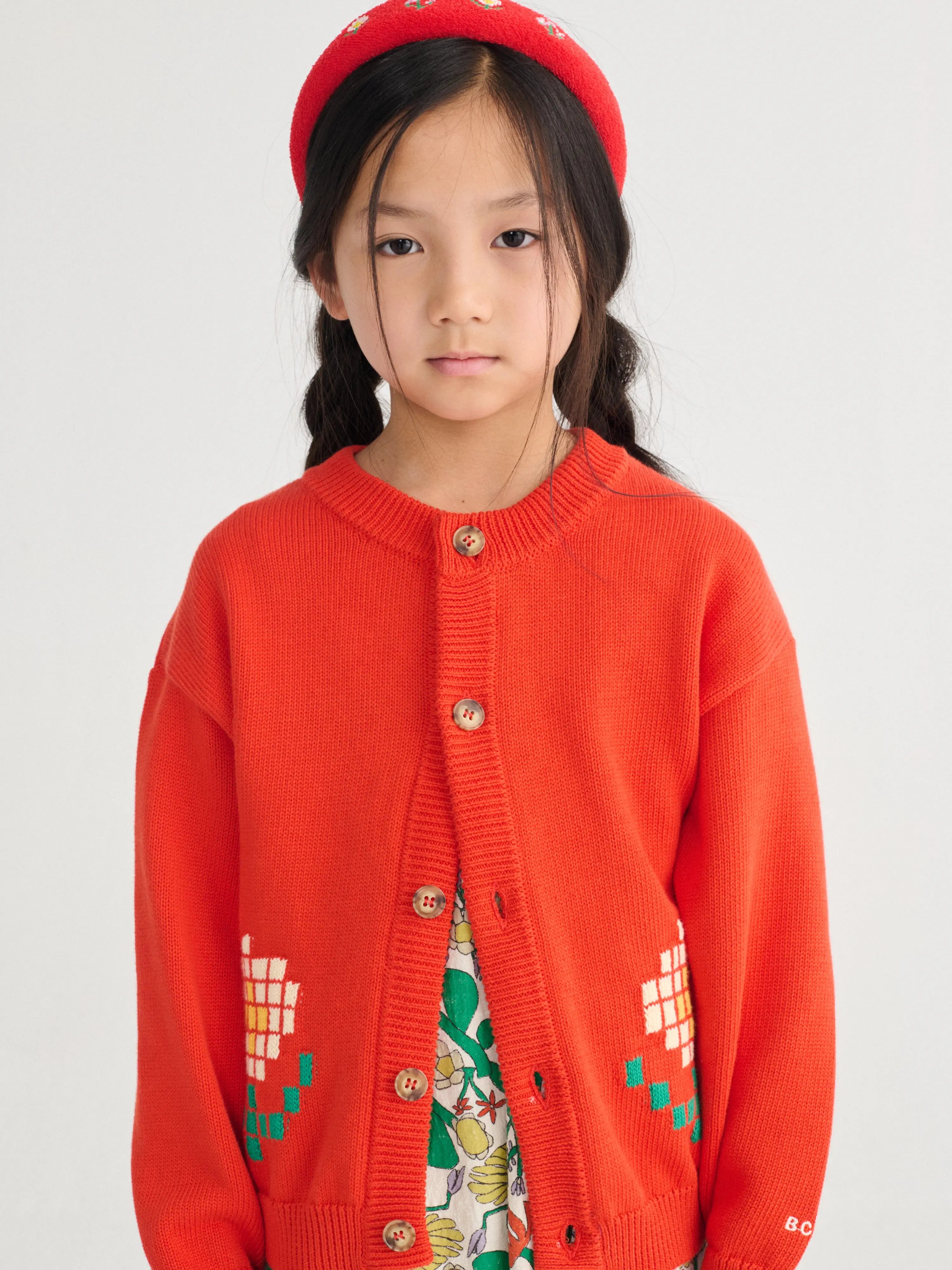 Sweter Pixel Daisy cardigan Bobo Choses BEBE Concept 