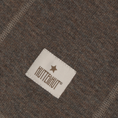 Kominiarka Balaclava Wool Rib BROWN MELANGE