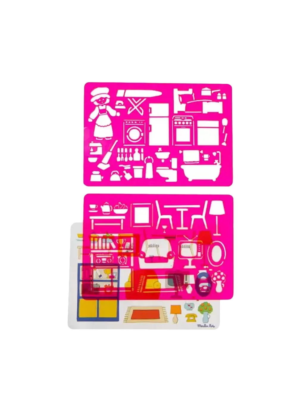 szablony do rysowania Moulin Roty BÉBÉ Concept