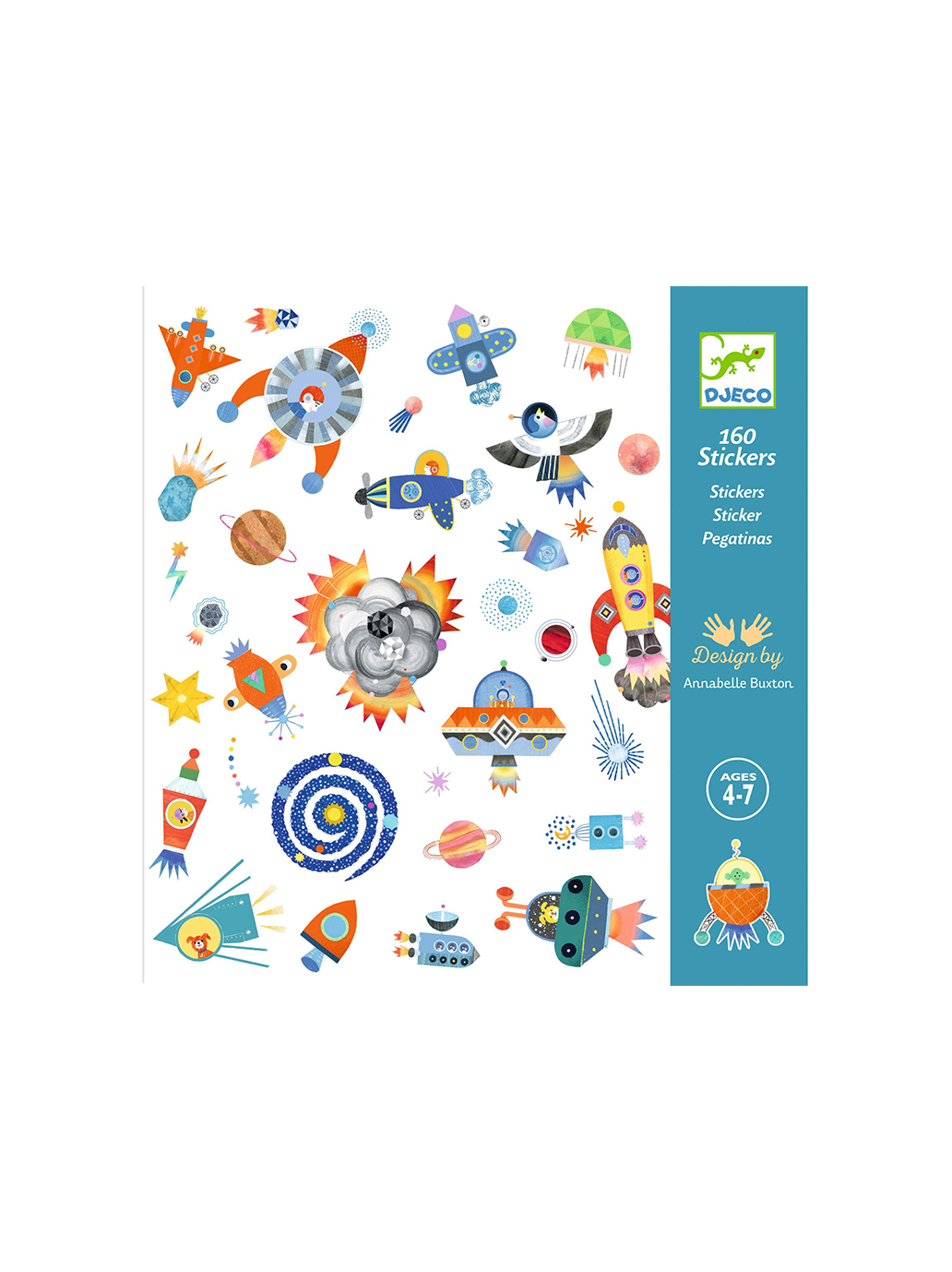 Zestaw 160 naklejek Kosmos Djeco BÉBÉ Concept