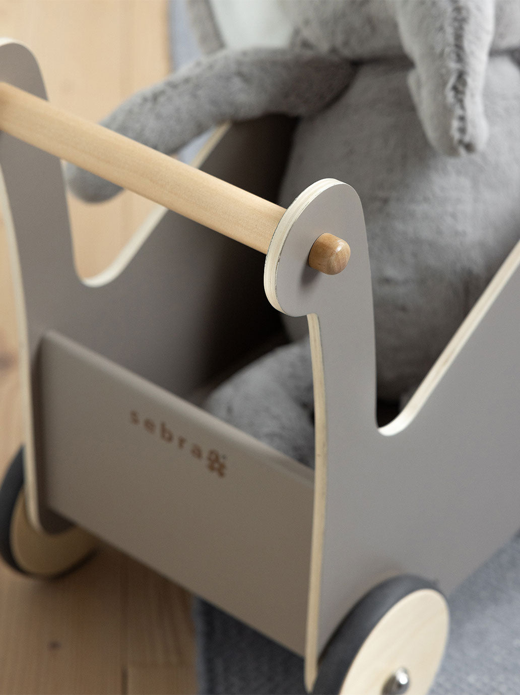 Drewniany pchacz Baby Walker Sebra BÉBÉ Concept 