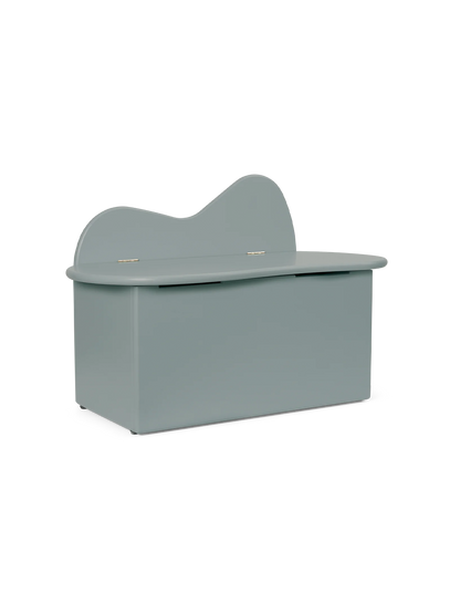 Drewniana ława ze schowkiem Slope Bench Ferm Living BÉBÉ Concept