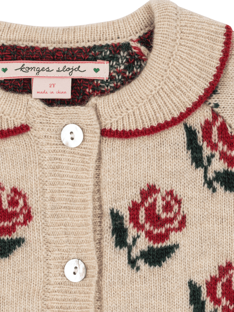 Ciepły kardigan z wełną Belou Collar Konges Slojd BÉBÉ Concept 