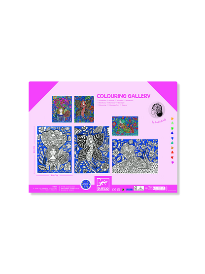 Obrazy do kolorowania w teczce Djeco BÉBÉ Concept