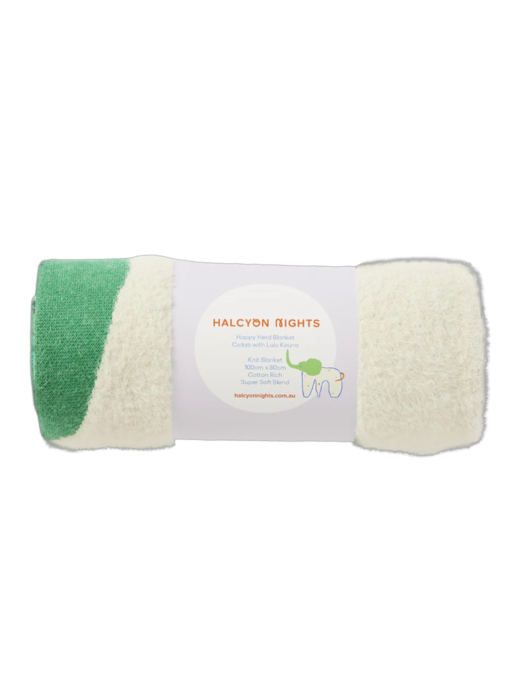 Miękki kocyk z kolorowym wzorem Halcyon Nights BÉBÉ Concept 