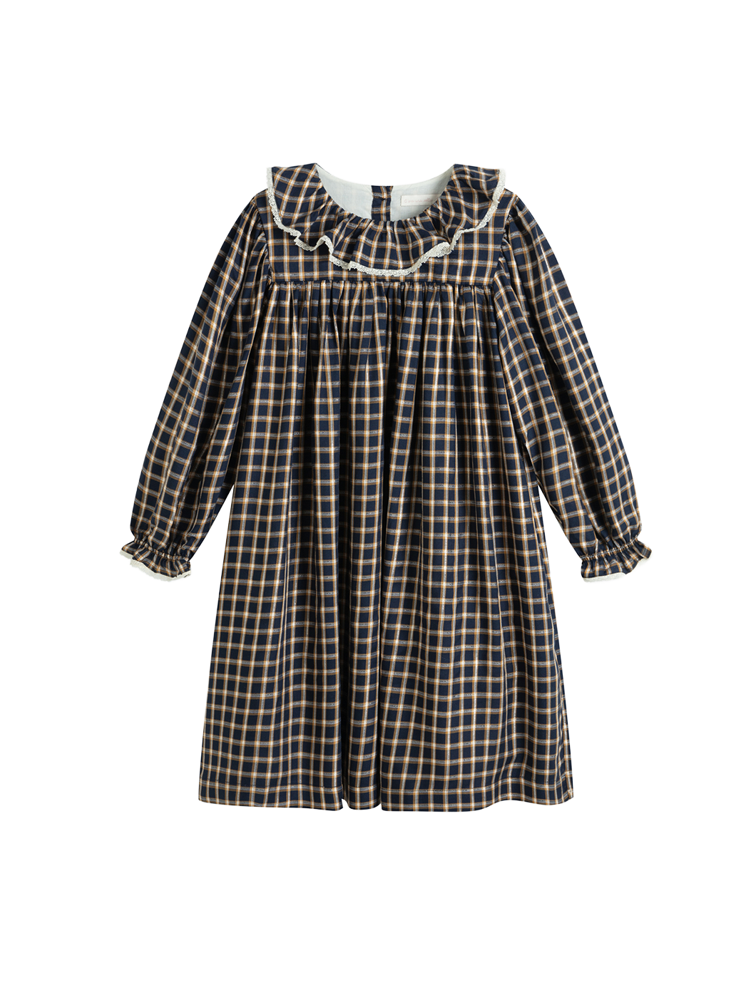 Sukienka Sophie Dress Blue Check Lurex C'era una volta BÉBÉ Concept 