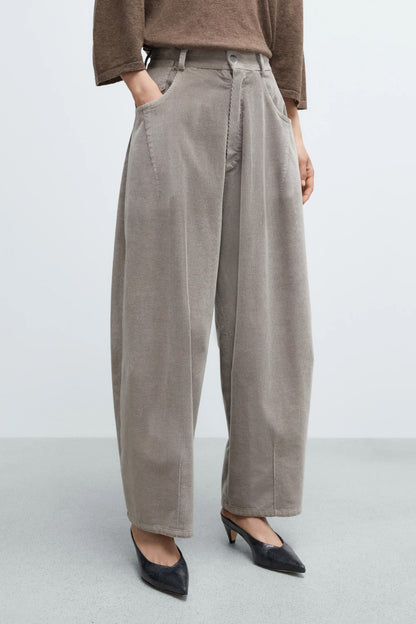 Corduroy Baggy pants COBBLESTONE