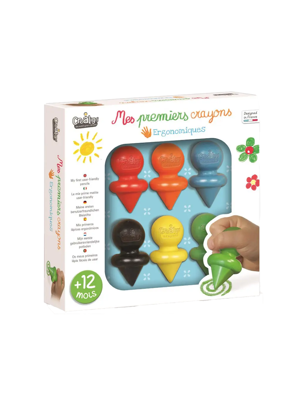 pierwsze kredki dla dzieci Crealign BEBE Concept 