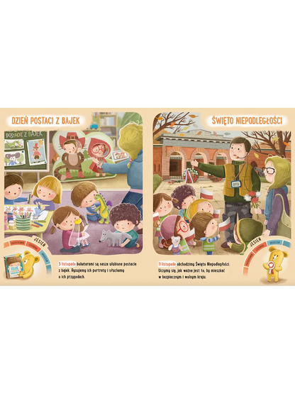 Feluś i Gucio świętują Wydawnictwo Nasza Ksiegarnia BÉBÉ Concept