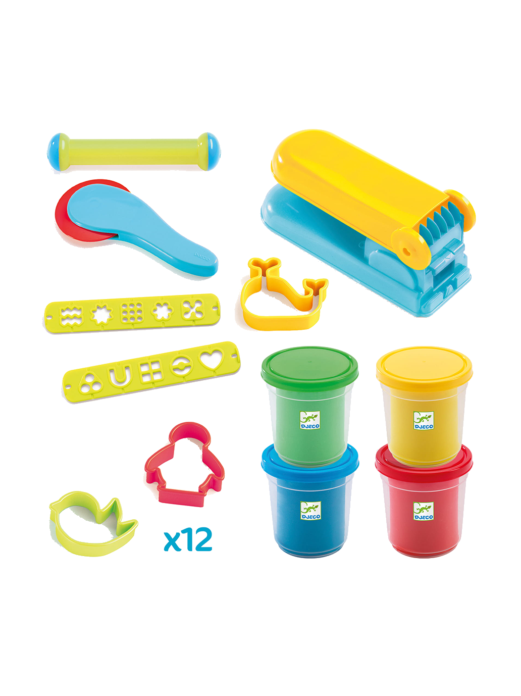 Zestaw z masą plastyczną i foremkami Djeco BÉBÉ Concept