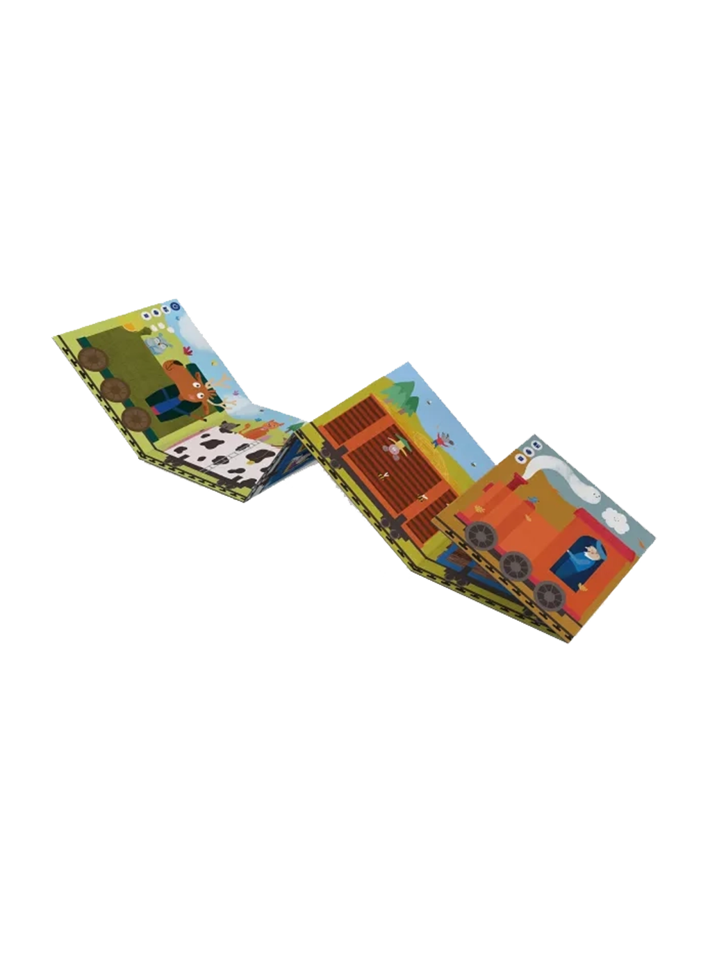 Pociągiem przez cały rok. Mini książka interaktywna Albi BÉBÉ Concept 