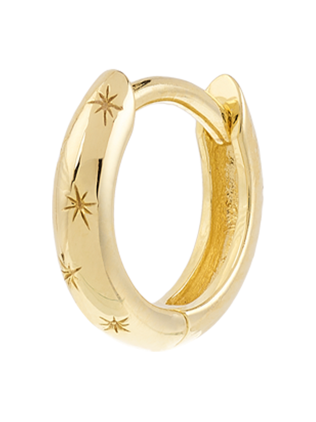 Kolczyk Single Heavenly Stars Hoop Earring GOLD PLATED
