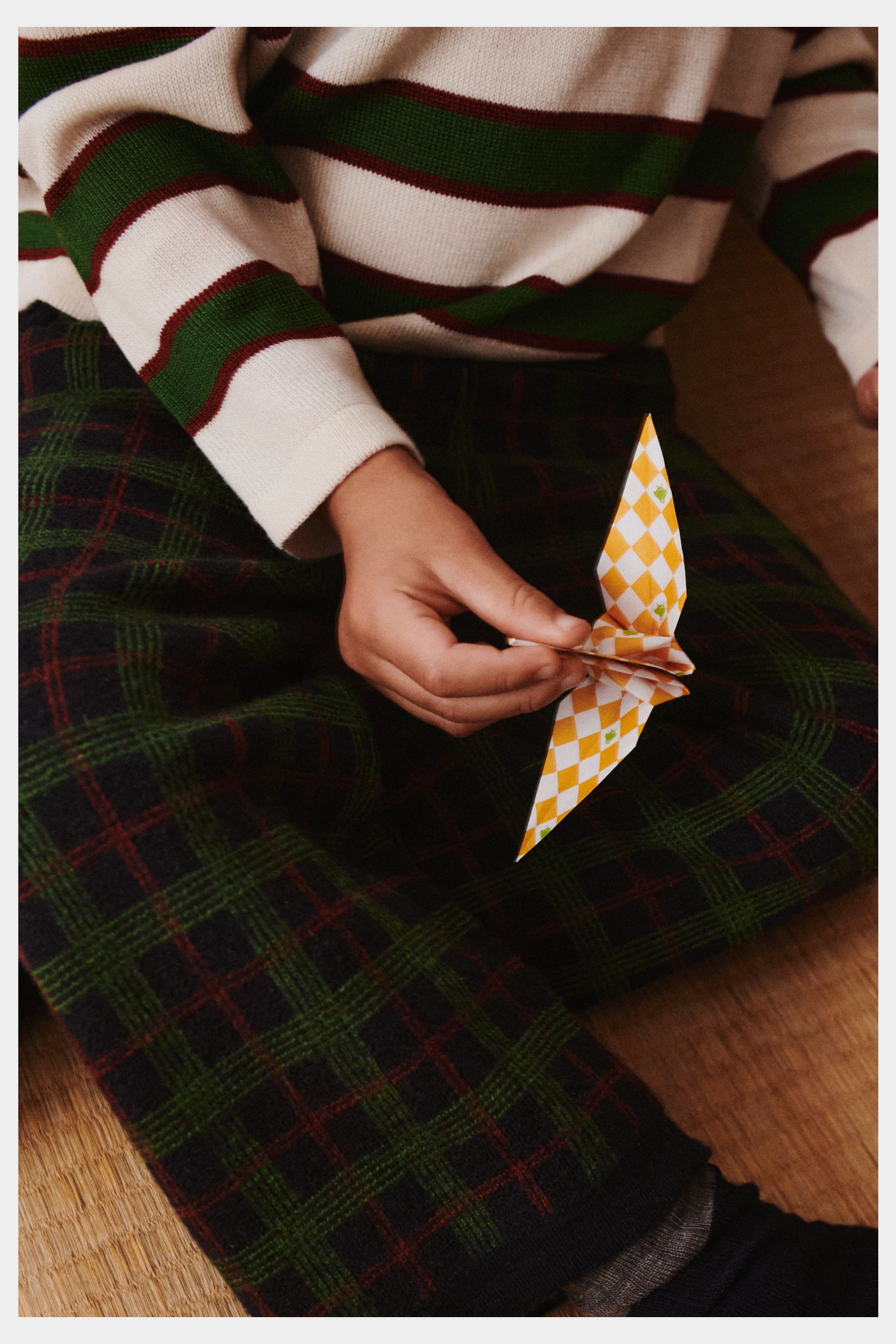 Cienka bluza merino Striped Polo FUB BÉBÉ Concept 