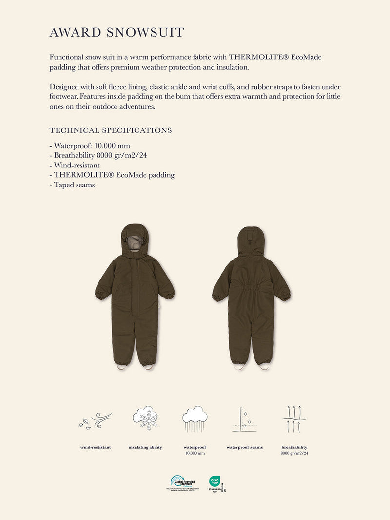 Award snowsuit solid grs Konges Slojd BÉBÉ Concept 