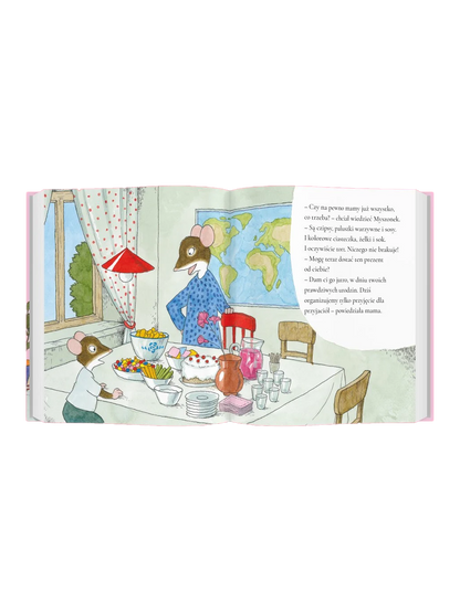 Myszonek i urodzinowy prezent Wydawnictwo Frajda BÉBÉ Concept