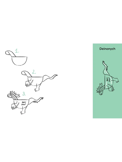 Umiem rysować Dinozaury Wydawnictwo Kropka BEBE Concept 