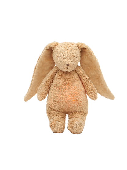 Szumiący króliczek organic z lampką nocną Moonie BÉBÉ Concept 
