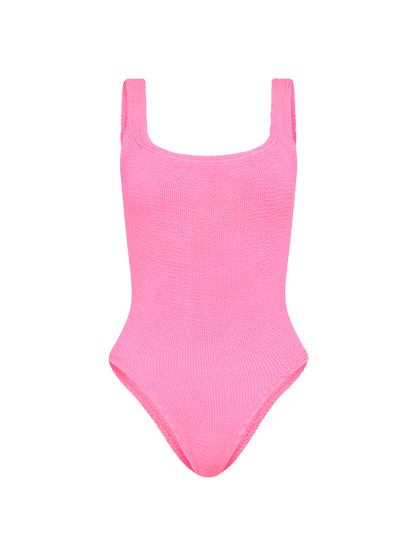 Square Neck swimsuit BUBBLEGUM