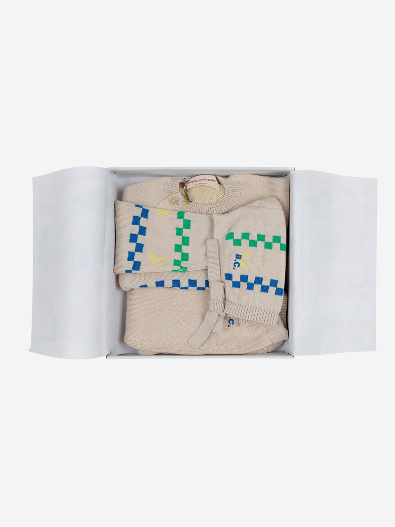 Zestaw niemowlęcy Baby Beneath The Moon knitted gift set Bobo Choses BÉBÉ Concept 