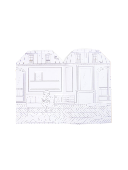 Kolorowanka z naklejkami Moulin Roty BÉBÉ Concept