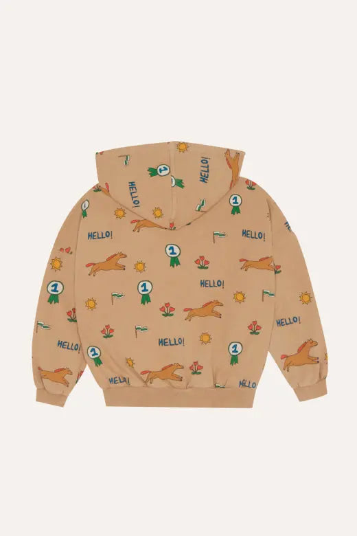 Horses Allover Zipped Sweatshirt The Campamento BEBE Concept 
