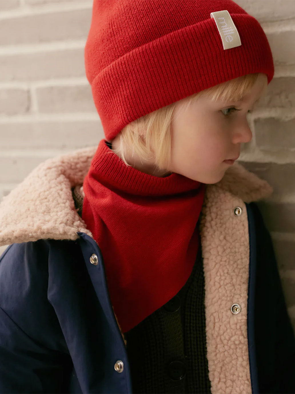 Bandana z wełny merino Fine Mille Family BÉBÉ Concept 