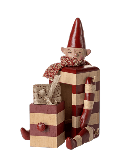 Świąteczny Elf z sekretną szufladką Maileg BÉBÉ Concept 