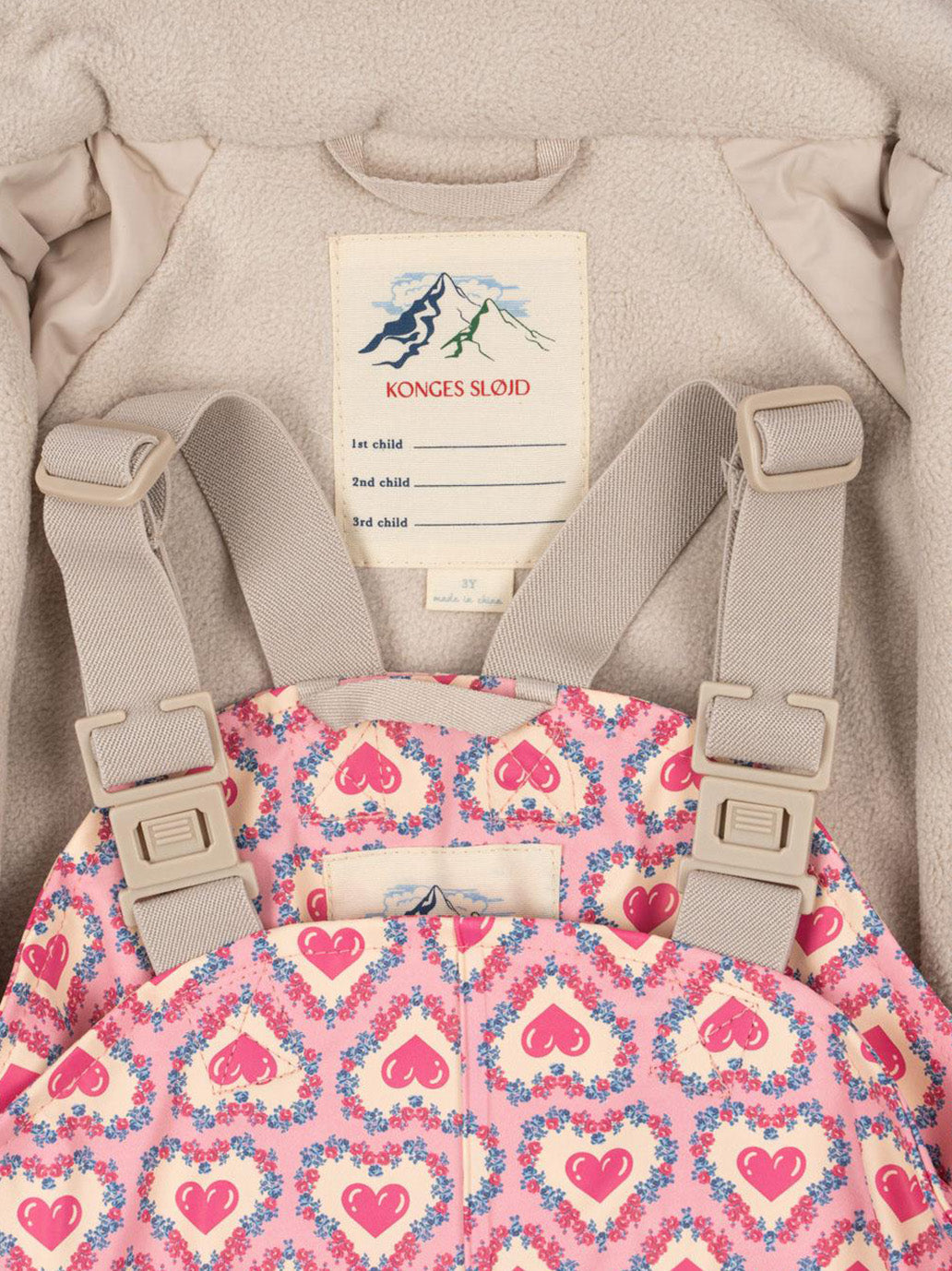 Ocieplany zestaw przeciwdeszczowy Rainy Palme set Konges Slojd BÉBÉ Concept 