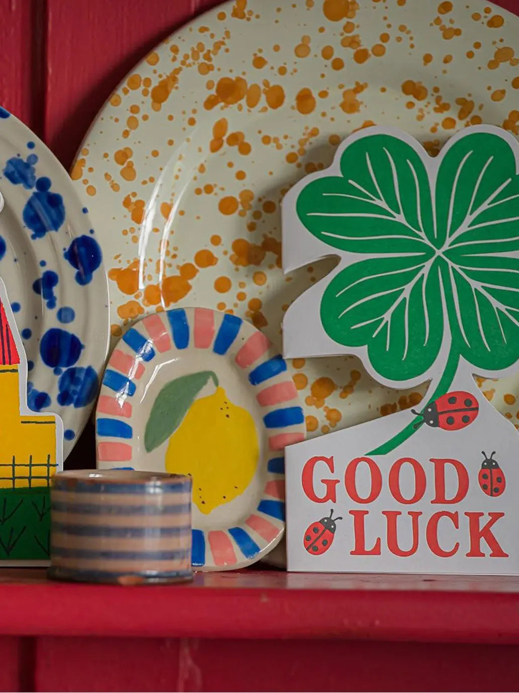 Ozdobna kartka z kopertą Good Luck Archivist Gallery BEBE Concept 